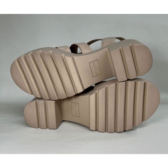 Sun + Stone Daisee Women's Platform Block Heels - Sand Smooth 7.5M - Picture 8 of 10